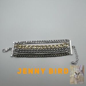 Jenny Bird Austin Cuff Mixed Metal Bracelet